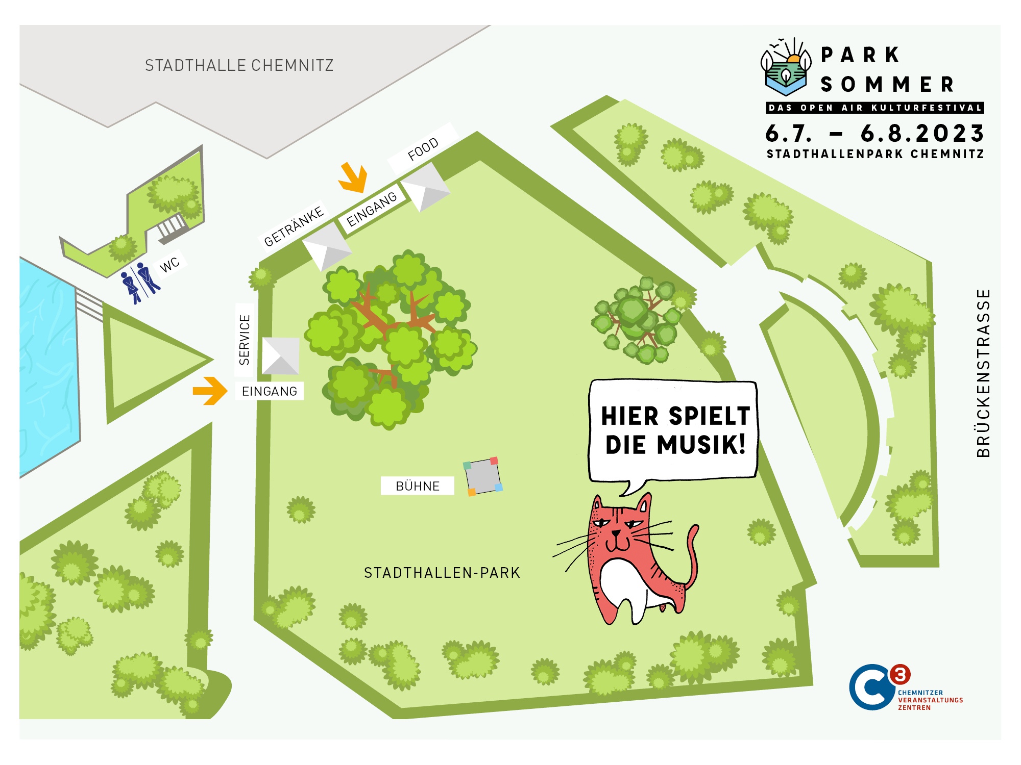 Lageplan Parksommer Chemnitz